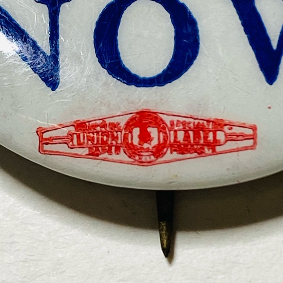 Very RARE 1968 “YES STADIUM NOW” Seattle Pilots baseball pinback celluloid 1.25” - Picture 2 of 3